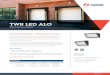 TWR LED ALO - DDS (Distributor Data Solutions) · TWR LED ALO Wall Pack Luminaires Key Features: TWR1 ALO delivers 1,000 to 6,200 lumens, TWR2 ALO delivers 3,050 to 11,800 lumens