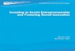 InvestIng In socIal entrepreneurshIp...The first Progressive Growth Policy Paper, Serving America: A National Service Agenda for the Next Decade, by Shirley Sagawa, was published in