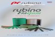COLOURED TPU AND RUBBER BELTS - PrRubino · 17 PATENTS for intellectual property for NEW PRODUCTS and METHODS AND EQUIPMENT developed in the last 10 years. 48 BRANDS of Core Products,