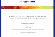 CIRCTER Circular Economy and Territorial Consequences · ESPON / CIRCTER / final report / Annex 1 ii Final Report This applied research activity is conducted within the framework