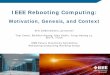 IEEE Rebooting Computingdebenedictis.org/erik/SAND-2016/SAND2016-3157 C iccad_special_session 4.pdf– Government – National Strategic Computing Initiative, etc. Develop new Computing