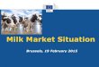 Milk Market Situation · EU Productions Total Butter + 3,5% Skimmed-milk powder + 24,1% Milk powder cream, Whole milk powder and partly skimmed milk powder + 8,0% Cheese + 1,6% Fermented