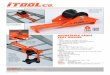 · PDF file for top roller assembly and can be mounted above or below the tray. TRA500 shown in use. 865-670-3713 iTOOLco.com clans Contractors 160511 ,TOOLc01 High-strength roller
