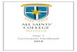 Year 7 Curriculum Handbook - All Saints College, Maitland€¦ · Year 7 Curriculum Handbook Page 2 Year 7 Curriculum Handbook Page 2 Dear Parents and Students in Year 7, The booklet