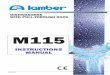 New MAN-M115-GB-R08-2016 · 2019. 7. 10. · Safety of household and electrical appliances - Part 2^ Particular requirements for commercial electric dishwashing machines EN 60335-2-58