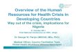 Overview of the Human Resources for Health Crisis in ... · Overview of the Human Resources for Health Crisis in Developing Countries Way out of the crisis, implications for Nigeria