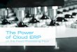 The Power of Cloud ERP on the Food Processing Floor€¦ · machine integration improves ... in real-time, saving time, money, and waste • Barcode labeling improves accuracy and