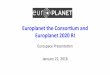 EuroplanettheConsor/umand Europlanet+2020+RI+planetaryspaceweather-europlanet.irap.omp.eu/pdf/1_Eurospace_201… · 5.*Proposed*mechanismsfor* Eurospace*engagement. 1. Europlanet*community*and*Europlanet*2020*RI:*a