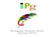 Bilingual–Turkish Titles Spring 2015 · Featuring words and pictures from the popular Milet Picture Dictionary series, these bilingual flashcards make learning and practicing languages