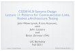 CS250 VLSI Systems Design Lecture 11: Patterns for ...cs250/fa11/lectures/lec11.pdf · Lecture 11, Rocket Testing CS250, UC Berkeley, Fall 2011 George Stephenson’s Rocket 11 “The
