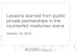 Lessons learned from public private partnerships in the ... October 18, 2018. Academy of Managed Care