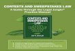 Complimentary exCerpt of Contests and sweepstakes La · Book description CONTESTS AND SWEEPSTAKES LAW JOY R. BUTLER SASHAY COMMUNICATIONS A GUIDE THROUGH THE LEGAL JUNGLE®awards