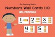 The Teaching AuntÕs Numbers Wall Cards 1-10 Free Printable · children's illustrator geswe\q fonts rgttöl Cllpart Grettedb one two three Four