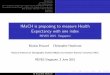 IMaCH is proposing to measure Health Expectancy with one ...euroreves.ined.fr/imach/singapore-Brouard-Heathcote-2015.pdfNicolas Brouard, Christopher Heathcote Created Date 6/26/2015