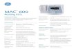 Global-MAC 600 Spec Sheet-Feb2020-DOC0444964 Rev7ECGs with 10 seconds duration as a standard feature ... communicator module attached to Storage (optional) ECG Storage ™GE storage