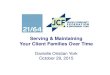 Serving & Maintaining Your Client Families Over Timemultigenerational engagement in philanthropy and family enterprise. As families engage the next generation in their foundations,