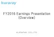 FY2016 Earnings Presentation (Overview)€¦ · FY2016 Earnings Presentation (Overview) FY2016 . ... 2016 Dec. 31, 2015 . Net Assets . Total Liabilities and Net Assets . Total Liabilities