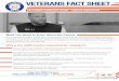 VETERANS FACT SHEET - CA Census · 2020. 3. 31. · Census data helps veterans, their families and their communities by shaping the equitability of many government and community programs