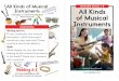All Kinds of Musical LEVELED BOOK E All Kinds A Reading A ... · All Kinds of Musical Instruments Level E 4 These instruments use strings to make sounds. violin cello guitar harp