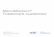 MicroMasters Trademark Guidelines - Open edX · This indicates that edX and the MicroMasters logo are tied together. This advertisement is a good example of how to include multiple