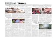 Evening daily Imphal Times July Page 1.pdf · 7/10/2019  · Evening daily Imphal Times Regd.No. MANENG /2013/51092 Volume 6, Issue 493, Wednesday, July 10, 2019 Maliyapham Palcha