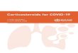 Corticosteroids for COVID -19 - WHO · 2020. 9. 21. · We recommend systemic corticosteroids rather than no corticosteroids for the treatment of patients with severe and critical