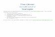 The Giver Book Unit. This sample · Answer Keys for Story Elements Mini Book 117 Symbols from The Giver 119 Printables 121 Answer Keys 124 Skill Practice 126 Lesson 1 – Context