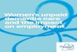 Women’s unpaid dementia care and the impact on employment · Women’s unpaid dementia care and the impact on employment 4 Dementia is an urgent global health crisis that is only