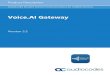 Voice.AI Gateway Product Description Ver. 2...6.9 Azure Key Vault for Secure Secrets Storage Typically, secrets or keys for accessing the Customer's bot framework provider are configured