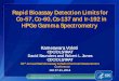 Rapid Bioassay Detection Limits for Co-57, Co -60, Cs -137 ... · Conference Oct 27 -31, 2014 Rapid Bioassay Detection Limits for Co-57, Co -60, Cs -137 and Ir -192 in HPGe Gamma