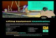 Lifting Equipment Examination - Certex · It also looks at the documentation required and multiple inspection techniques. The course covers the following areas: • Beam Clamps &