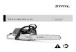 STIHL MS 362 C-M · MS 362 C-M English 4 STIHL offers a comprehensive range of personal protective clothing and equipment. Transport Before any transport – even over short distances