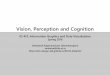 Vision, Perception and Cognition - GitHub Pages · o Important to understand how visual perception works in order to effectively design visualizations. The Eye o The eye is not a