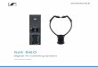 Set 860 - Sennheiser · Important safety instructions Set 860|3 Important safety instructions ERead this instruction manual carefully and completely before using the product. EAlways