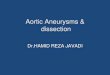 Aortic Aneurysms & dissection - COnnecting REpositoriesAortic Aneurysms & dissection Dr.HAMID REZA JAVADI In adults, aortic diameter is approximately: 3 cm at the origin and in the