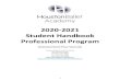 2020-2021 Student Handbook Professional Program...2020/09/11  · 1 2020-2021 Student Handbook Professional Program Fall Semester: August 24, 2020 – January 10, 2021 Spring Semester: