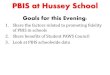 PBIS at Hussey School - augustaschools.org of Education/Dec142016/Attachmen… · What is PBIS? • PBIS is a 3 – 5 year process. • Over 2,000 schools across the country – over