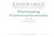 Marketing Communications - Edinburgh Business School · Louisa Osmond is a Teaching Fellow within the Marketing faculty at Edinburgh Business School and teaches part of the on-campus