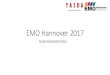 EMO Hannover 2017maskin.lichron.se/uploads/paragraphs_file_665.pdf · Gear cutting and finishing machines / Planing, shaping, slotting and broaching machines Additive Manufacturing
