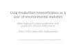 Crop Production Intensification as a user of environmental ...mdgs.un.org/unsd/ENVIRONMENT/fdes/EGM1/EGM-FDES.1.29-Impor… · • farming has a role in mitigating and adapting to