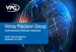 Vishay Precision Groups23.q4cdn.com/...presentations/...2020-VPG-Investor-Presentation_r3… · This presentation includes discus sion of adjusted free cash flow, adjusted gross profit
