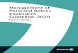 Management of Potential Rabies Exposures Guideline, 2020 Rabies Prevention and Control Protocol, 2020
