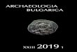 SITE Cover 1-2 1-2019 ArchBul - Archaeologia Bulgarica · 2 of barrow 2 in Lebedi, on the eastern shore of the Sea of Azov, north of the river Kuban, and from grave 2 of barrow 3