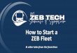 How to Start a ZEB Fleet€¦ · & other tales from the front lines. How to Start a ZEB Fleet • Moderator – Steve Clermont, Director of Planning & Deployment, CTE • Panel –