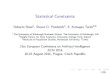 Statistical Constraints · Statistical Constraints Roberto Rossi1, Steven D. Prestwich2, S. Armagan Tarim2,3 1TheUniversity ofEdinburgh Business School,TheUniversityofEdinburgh, UK