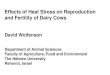 Effects of Heat Stress on Reproduction and Fertility of Dairy Cows · 2015. 11. 13. · Effects of Heat Stress on Reproduction and Fertility of Dairy Cows ... 26 days after induction