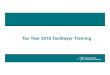 Tax Year 2018 TaxSlayer Trainingnytaxaide.org/wp-content/uploads/2019/01/2019-Webinar-NY-Slides.pdf · NYC and Yonkers Residents Section Full year or part year NYC resident information