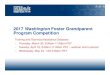 2017 Washington Foster Grandparent Program Competition - Corporation for National … · 2017. 3. 30. · 2017 Washington Foster Grandparent Program Competition Training and Technical
