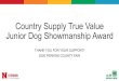 Country Supply True Value Junior Dog Showmanship Award Sponsor... · Country Supply True Value Junior Dog Showmanship Award. THANK YOU FOR YOUR SUPPORT! 2020 PERKINS COUNTY FAIR