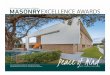 2017MAFMasonryExcellenceAwards - FLORIDA MASONRY...for masonry is part of a continued partnership Renker Eich & Parks 1 Pinellas County Job Corps - 2010 ALA FL Masonry Award Hughes